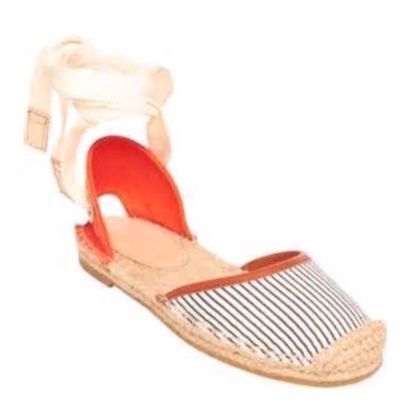 Joie Miramar Striped espadrille Flats - Picture 1 of 7